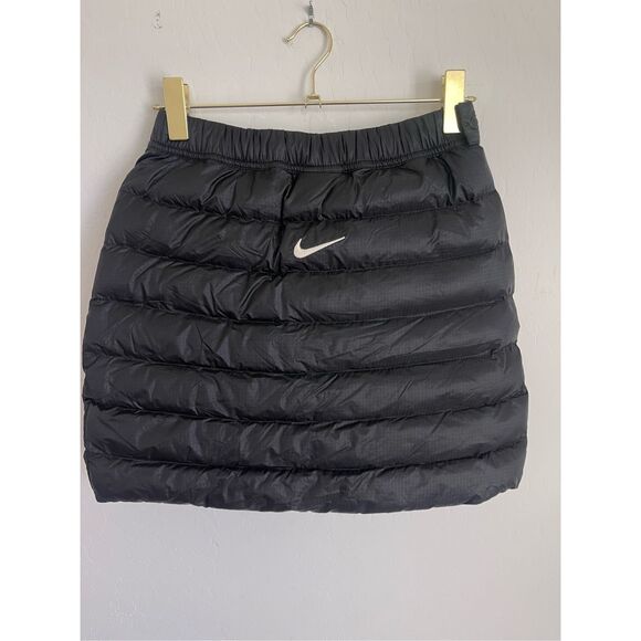 STUSSY X NIKE Black Puffer Streetwear Mini Skirt Size Small NWT - Picture 4 of 7